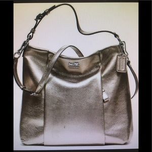Authentic Coach Pewter Madison Isabelle hobo bag